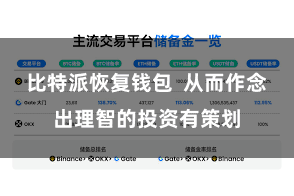 比特派恢复钱包  从而作念出理智的投资有策划