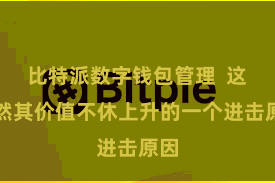 比特派数字钱包管理  这亦然其价值不休上升的一个进击原因